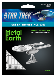 Metal Earth, Star Trek USS Enterprise NCC-1701 Metalowy model do składania.