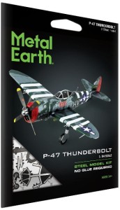 Metal Earth, P-47 Thunderbolt The Jug Metalowy model do składania.
