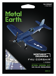 Metal Earth, Myśliwiec-bombowiec Corsair F4U Metalowy model do składania. 