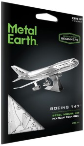Metal Earth, Samolot Boeing 747 model do składania metalowy.