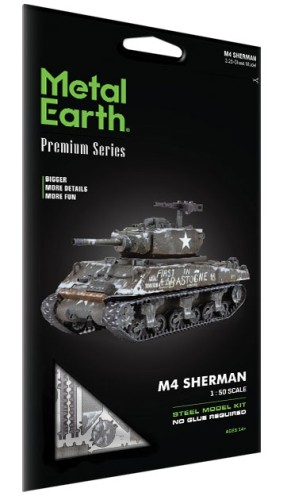 Metal Earth Czołg M4 Sherman Metalowy model do składania., Sklep ...