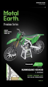 Metal Earth, Kawasaki KX450 Motocykl Crossowy Metalowy model do składania.
