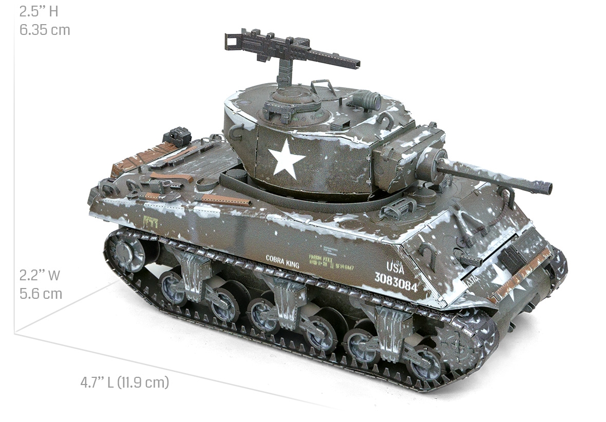 Metal Earth Czołg M4 Sherman Metalowy model do składania., Sklep ...